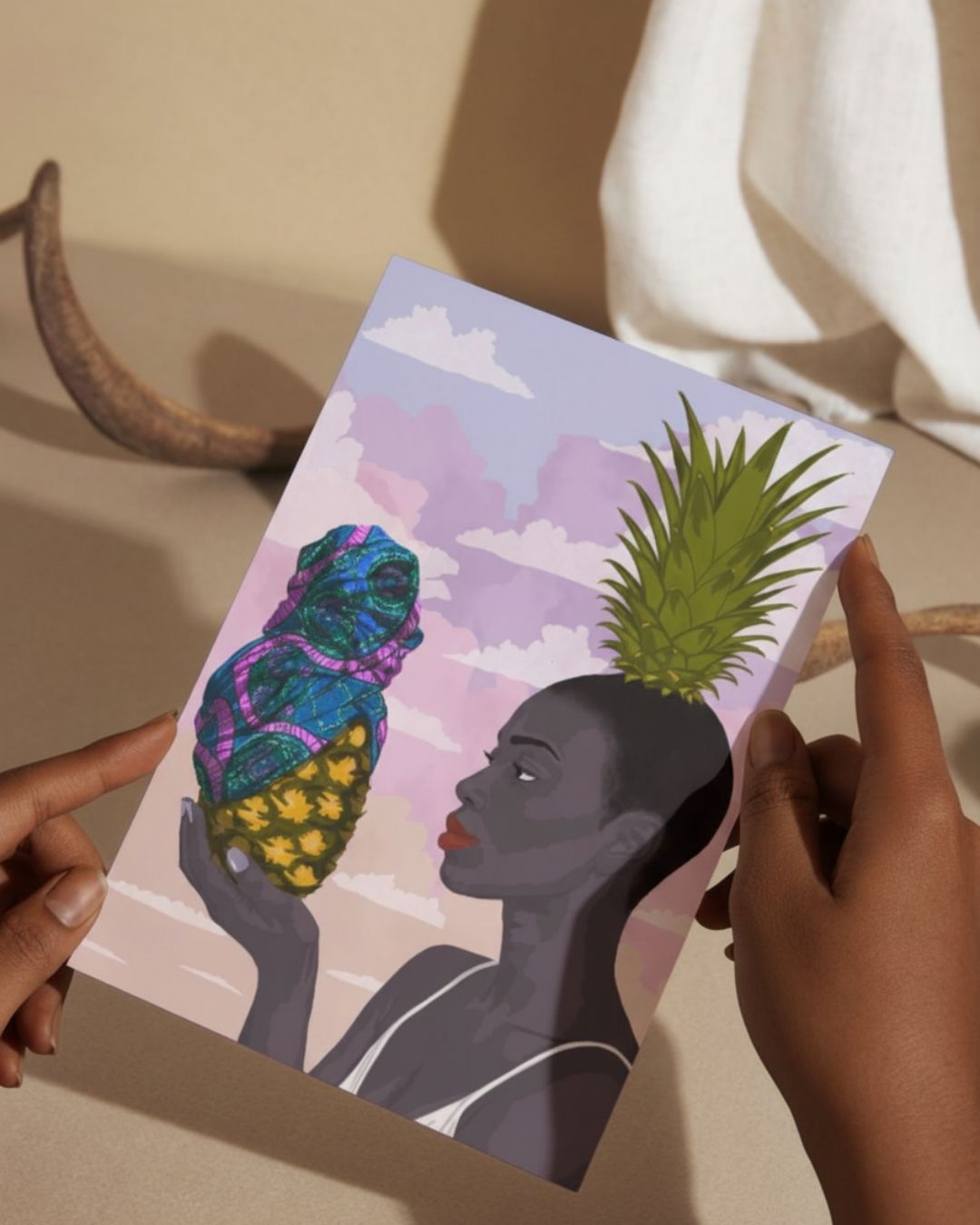 Fineapple II Limited Edition Art Postcards by Abi Knight (5x7